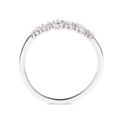 PROMOCJA Pierścionek Białe Złoto - złoto białe 585, Brylant 0,15ct. Żółte pierścionki damskie marki W.KRUK, z brylantem, złote. W wyprzedaży za 1090,00 zł.