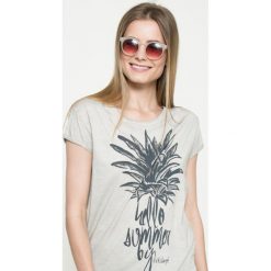Rock Angel - Top. Szare topy damskie marki Rock Angel, l, z nadrukiem, z bawełny, z okrągłym kołnierzem. W wyprzedaży za 34,90 zł.