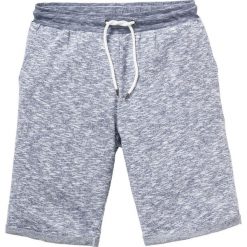 Bermudy dresowe melanż bonprix niebieski melanż. Niebieskie spodenki i szorty męskie bonprix, xl, bez wzorów. Za 74,99 zł.