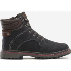Granatowe Trapery Magdalen. Niebieskie buty trekkingowe męskie Born2be, na sznurówki. Za 179,99 zł.