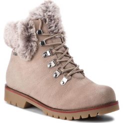 Trapery CAPRICE - 9-26217-21 Stone Suede 221. Szare buty zimowe damskie marki Caprice, z materiału. W wyprzedaży za 269,00 zł.