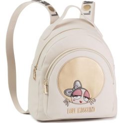 Plecak LOVE MOSCHINO - JC4309PP08KQ0110 Avorio. Brązowe plecaki damskie Love Moschino, bez wzorów, ze skóry ekologicznej, eleganckie. Za 1039,00 zł.