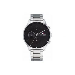 Tommy Hilfiger Chase 1791485. Czarne zegarki męskie TOMMY HILFIGER. W wyprzedaży za 682,00 zł.