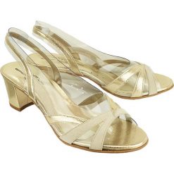 BRENDA ZARO T2111A złoty, sandały damskie. Żółte sandały damskie Brenda Zaro, bez wzorów, bez obcasa, na obcasie, bez zapięcia. Za 369,90 zł.