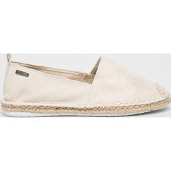 Big Star - Espadryle. Białe espadryle damskie BIG STAR, bez wzorów, z materiału, bez obcasa, na obcasie. W wyprzedaży za 69,90 zł.