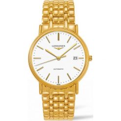 PROMOCJA LONGINES LES GRANDES L4.921.2.12.8. Żółte zegarki męskie LONGINES, złote. W wyprzedaży za 3890,00 zł.