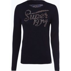 Superdry - Sweter damski, niebieski. Niebieskie swetry klasyczne damskie Superdry, m. Za 299,95 zł.