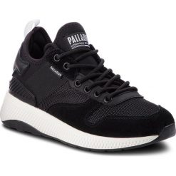 Sneakersy PALLADIUM - Axeon Army R W 95990-002-M Black/White. Czarne półbuty damskie Palladium, na co dzień, bez wzorów, ze skóry, bez obcasa, na płaskiej podeszwie, bez zapięcia. W wyprzedaży za 289,00 zł.