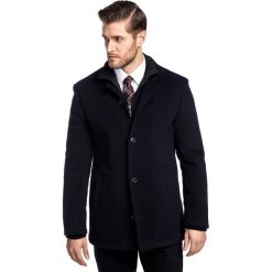 Kurtka CORRADO KUGR000110. Czarne kurtki męskie Giacomo Conti, na zimę, m, bez wzorów, z wełny, eleganckie, bez kaptura. Za 999,00 zł.