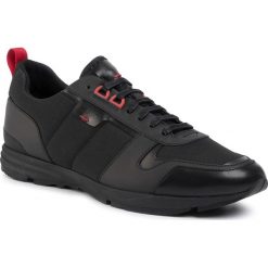 Sneakersy HUGO - Hybrid 50421084 10222800 01 Black 001. Czarne sneakersy męskie HUGO, na co dzień, bez wzorów, ze skóry ekologicznej, klasyczne, bez zapięcia. Za 849,00 zł.