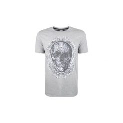 T-shirty z krótkim rękawem Roberto Cavalli S03GC0497. Szare t-shirty męskie Roberto Cavalli, s, bez wzorów, bez kołnierzyka, krótkie. Za 249,00 zł.