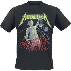 Metallica Justice Tracks T-Shirt czarny. Czarne t-shirty męskie z nadrukiem marki Metallica, m, z dekoltem na plecach. Za 74,90 zł.