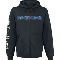 Bluzy męskie: Iron Maiden Fear Of The Dark Bluza z kapturem rozpinana czarny