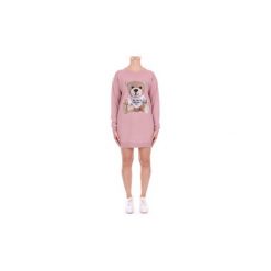 Sukienki krótkie Moschino DA04825402. Różowe sukienki damskie MOSCHINO, s, bez wzorów, bez kołnierzyka, z krótkim rękawem, krótkie, mini. Za 1489,89 zł.