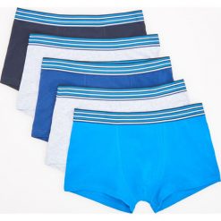 5 pack bokserek - Niebieski. Niebieskie bokserki męskie Reserved, bez wzorów. Za 69,99 zł.