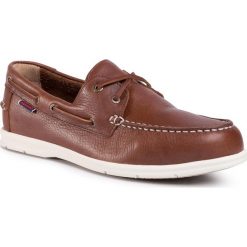 Mokasyny SEBAGO - Docksides Portland 7000070 Dk Brown 901. Pomarańczowe mokasyny męskie Sebago, ze skóry. Za 599,00 zł.