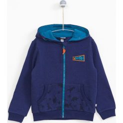 Lemon Explore - Bluza dziecięca 86-116 cm. Niebieskie bluzy chłopięce marki LEMON explore, z nadrukiem, z bawełny, z kapturem. W wyprzedaży za 49,90 zł.