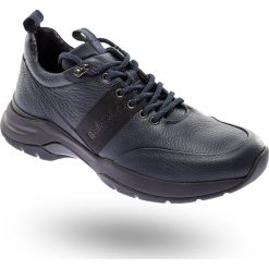 SNEAKERSY SKÓRZANE Baldinini. Niebieskie sneakersy męskie Baldinini, na sznurówki. Za 1217,40 zł.