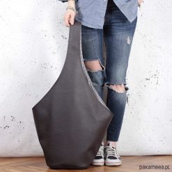 Torebki klasyczne damskie: Short Boogi Bag brązowy / torebka hobo / boho
