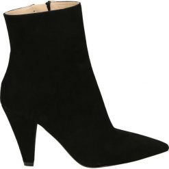 Botki - 01178 CAM NER. Czarne botki damskie skórzane marki Venezia. Za 459,00 zł.