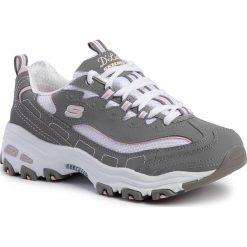 Sneakersy SKECHERS - D'lites Biggest Fan 11930/GYW Gray/White. Szare półbuty dziewczęce Skechers, na sznurówki. Za 299,00 zł.
