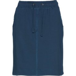 Spódniczka dresowa bonprix ciemnoniebieski. Niebieskie spódniczki damskie bonprix, bez wzorów, z dresówki. Za 44,99 zł.
