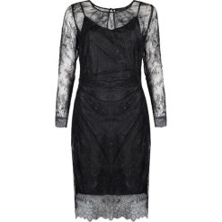 Guess Marciano Sukienka. Sukienki damskie Guess, z aplikacjami, z tkaniny, z okrągłym kołnierzem, bez rękawów, mini, dopasowane. Za 349,00 zł.