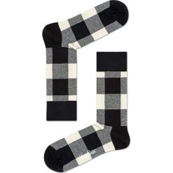 Happy Socks - Skarpety Blac & White Gift Box (4-pak). Białe skarpetki męskie marki Happy Socks, z bawełny. W wyprzedaży za 79,90 zł.
