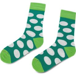 Skarpety Wysokie Unisex CUP OF SOX - Zielone Skarpety W Białe Grochy D Kolorowy Zielony. Zielone skarpetki damskie marki Cup of sox, w grochy, z elastanu. Za 24,00 zł.