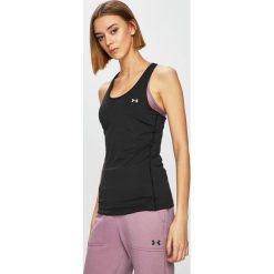 Under Armour - Top. Czarne bluzki damskie Under Armour, s, bez wzorów, z elastanu, z okrągłym kołnierzem. W wyprzedaży za 99,90 zł.