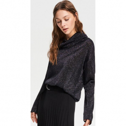 Sweter z szerokim golfem - Czarny. Czarne golfy damskie marki Reserved, l. Za 59,99 zł.