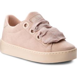 Sneakersy GUESS - FLURN3 ESU12 NUDE. Różowe półbuty damskie Guess, z materiału. W wyprzedaży za 319,00 zł.