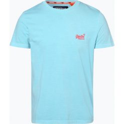 Superdry - T-shirt męski, niebieski. Niebieskie t-shirty męskie Superdry, xxl, bez wzorów, z dżerseju, bez kołnierzyka. Za 129,95 zł.