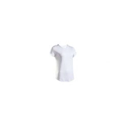KOSZULKA tenis TS DRY 100 damska. Białe t-shirty damskie ARTENGO, bez wzorów, z poliesteru, sportowe, bez kołnierzyka. Za 24,99 zł.