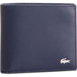 Duży Portfel Męski LACOSTE - M Billfold Coin NH1112FG Peacoat 021. Niebieskie portfele męskie Lacoste, bez wzorów, ze skóry. Za 349,00 zł.