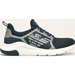 EA7 Emporio Armani - Buty. Niebieskie sneakersy męskie EA7 Emporio Armani, na sznurówki. W wyprzedaży za 549,90 zł.