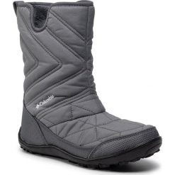 Śniegowce COLUMBIA - Youth Minx Slip III BT5948 Ti Grey Steel/White 033. Szare kozaki damskie Columbia, na zimę, z tworzywa sztucznego, bez obcasa, bez zapięcia. Za 339,00 zł.