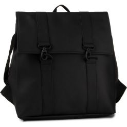 Plecak RAINS - 1213 Black 01. Czarne plecaki damskie Rains, bez wzorów, ze skóry ekologicznej, eleganckie. W wyprzedaży za 259,00 zł.