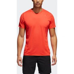 Koszulka adidas Supernova Short Sleeve Tee M Koralowa. Pomarańczowe koszulki męskie Adidas, m, bez wzorów, ze skóry, bez kołnierzyka, z krótkim rękawem, krótkie, do biegania, climalite (adidas). Za 79,99 zł.
