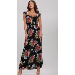 Czarna Sukienka Caustic. Czarne sukienki damskie other, xl, bez wzorów, bez kołnierzyka, bez rękawów, maxi. Za 49,99 zł.