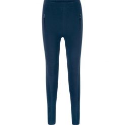 Legginsy z wstawką w prążek z boku bonprix ciemnoniebieski. Niebieskie legginsy damskie bonprix, bez wzorów. Za 54,99 zł.