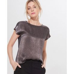 Połyskująca bluzka - Szary. Szare bluzki damskie Mohito, s. Za 59,99 zł.