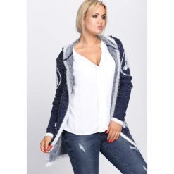 Granatowy Kardigan How Crazy. Niebieskie kardigany damskie Born2be, m, z dzianiny. Za 59,99 zł.
