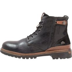 Buty zimowe męskie: Dockers by Gerli Botki sznurowane schwarz