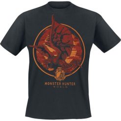 Monster Hunter World - Screaming Rathalos T-Shirt czarny. Czarne t-shirty męskie Monster Hunter, l, z nadrukiem, z okrągłym kołnierzem. Za 74,90 zł.