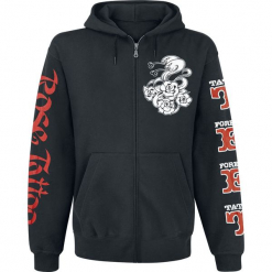 Rose Tattoo Logo Bluza z kapturem rozpinana czarny. Czarne bluzy męskie Rose Tattoo, l, z kapturem. Za 184,90 zł.