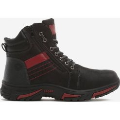 Czarne Trapery Lynnview. Czarne buty trekkingowe męskie Born2be, z nubiku, na sznurówki. Za 199,99 zł.