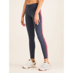 Legginsy Superdry Orla W7000047A. Niebieskie spodnie damskie Superdry, z elastanu. W wyprzedaży za 139,00 zł.