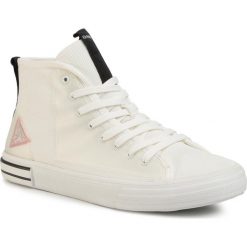 Sneakersy GUESS - Nettuno Hi FM6NTH FAB12 WHITE. Białe sneakersy męskie Guess, na co dzień, z aplikacjami, z tworzywa sztucznego, klasyczne, bez zapięcia. W wyprzedaży za 419,00 zł.