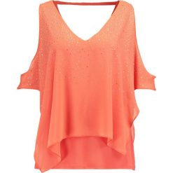 Bluzki damskie: Wallis Petite SCATTER HOTFIX OVERLAYER Bluzka orange